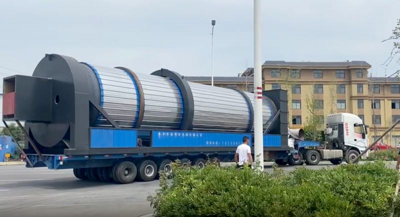 生物有機(jī)肥烘干設(shè)備交付安裝